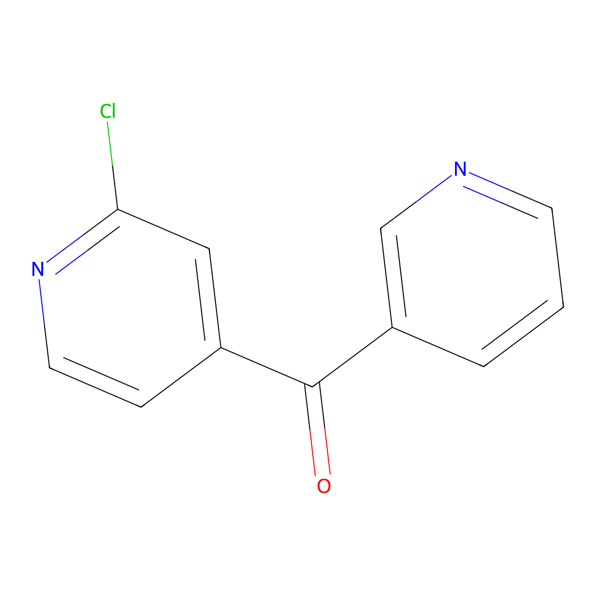 2-Chloro-4-(pyridine-3-carbonyl)pyridine molecular structure, CAS 1516596-37-4