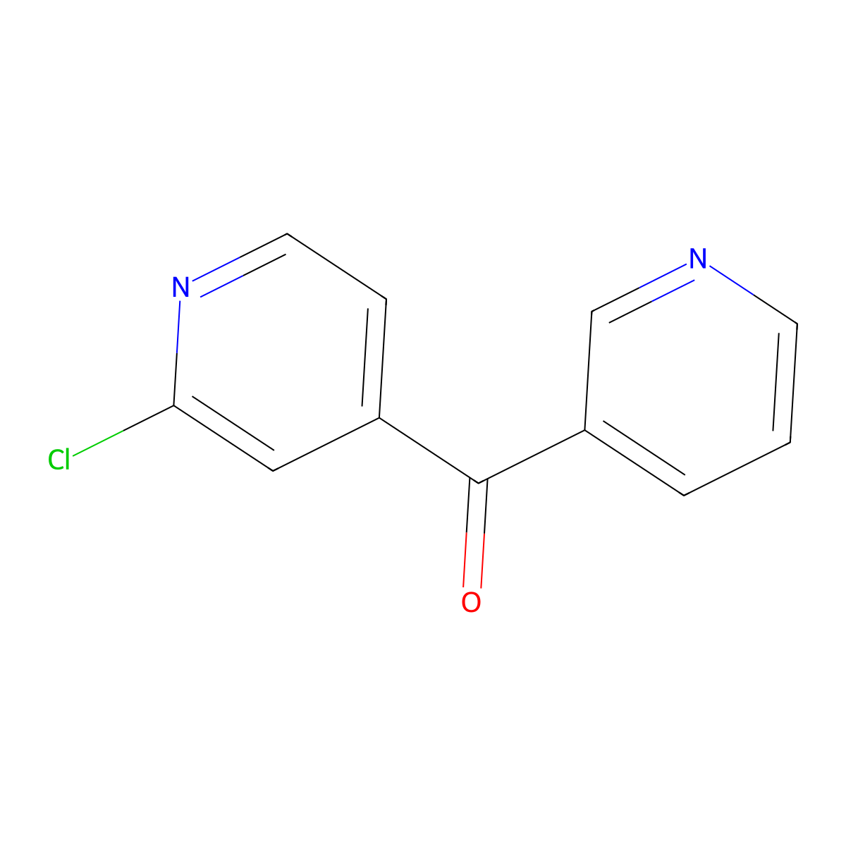 2-Chloro-4-(pyridine-3-carbonyl)pyridine molecular structure, CAS 1516596-37-4