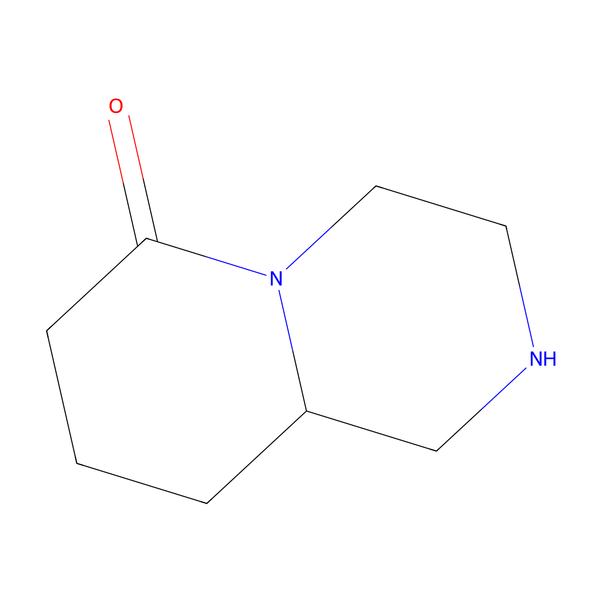 Hexahydro-1H-pyrido[1,2-a]pyrazin-6(2H)-one molecular structure, CAS 151665-85-9