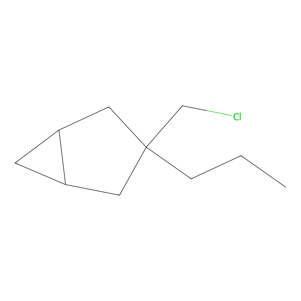 3-(Chloromethyl)-3-propylbicyclo[3.1.0]hexane molecular structure, CAS 1516653-33-0
