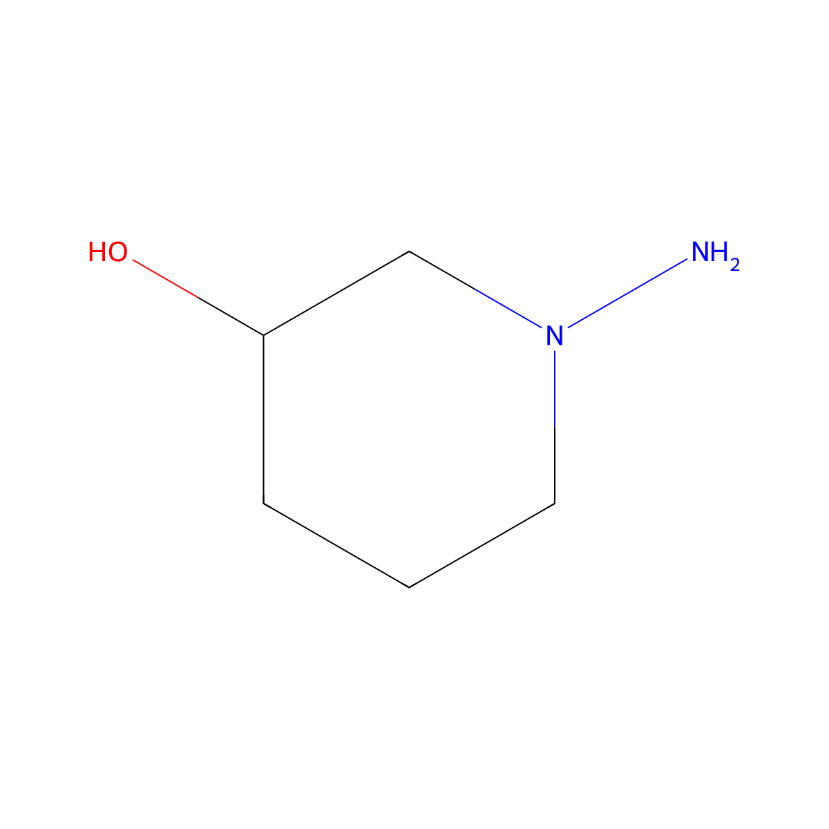 3-Piperidinol, 1-amino- molecular structure, CAS 151666-28-3