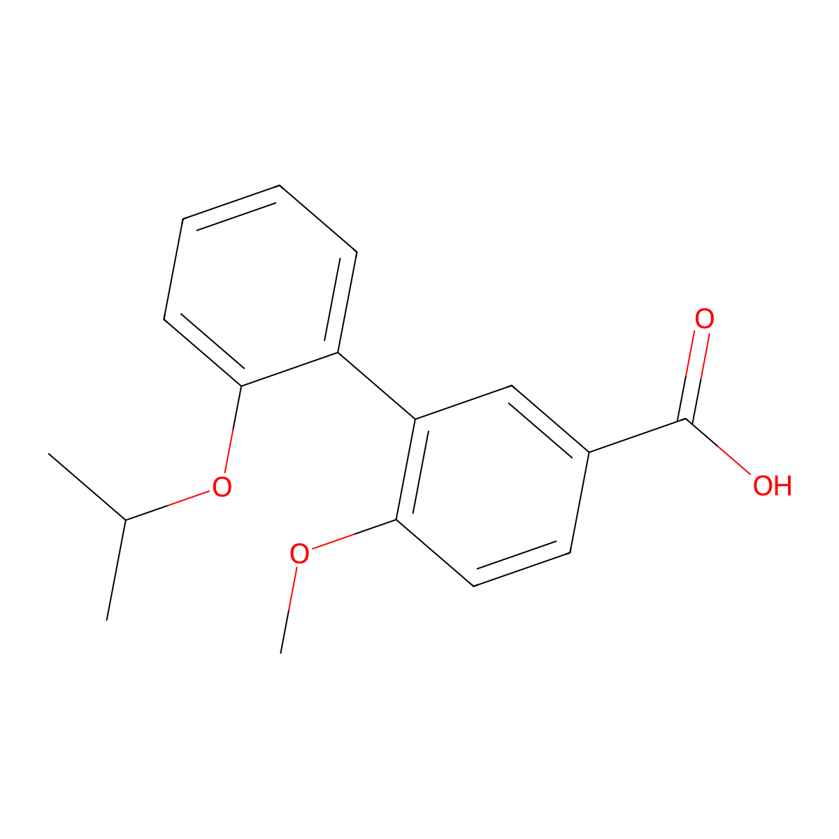 6-Methoxy-2'-(1-methylethoxy)[1,1'-biphenyl]-3-carboxylic acid molecular structure, CAS 1516683-60-5