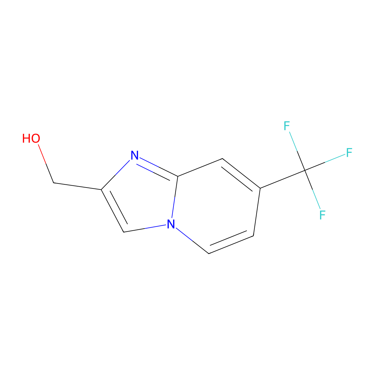 [7-(Trifluoromethyl)imidazo[1,2-a]pyridin-2-yl]methanol molecular structure, CAS 1516698-10-4