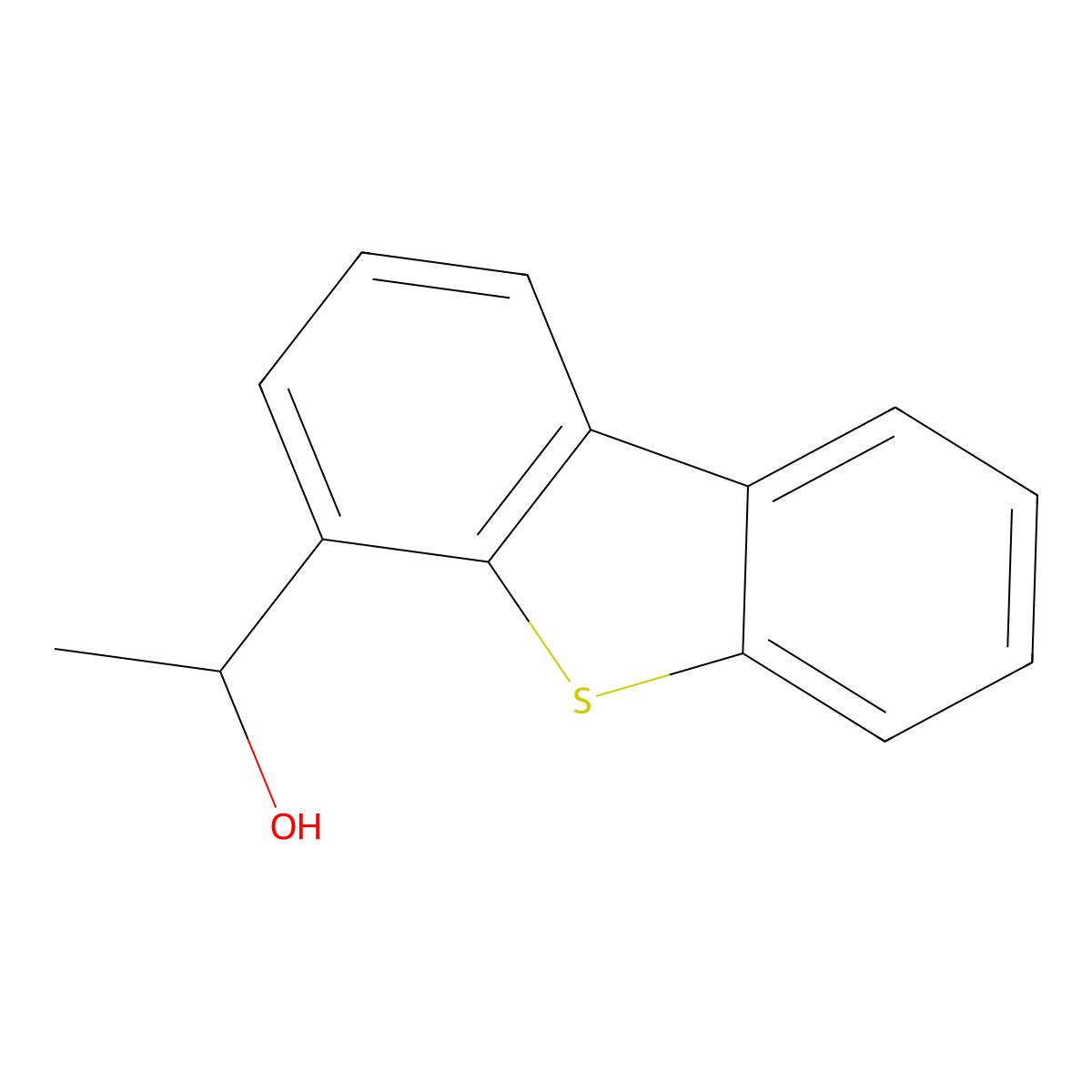 1-(Dibenzo[b,d]thiophen-4-yl)ethanol molecular structure, CAS 15167-66-5
