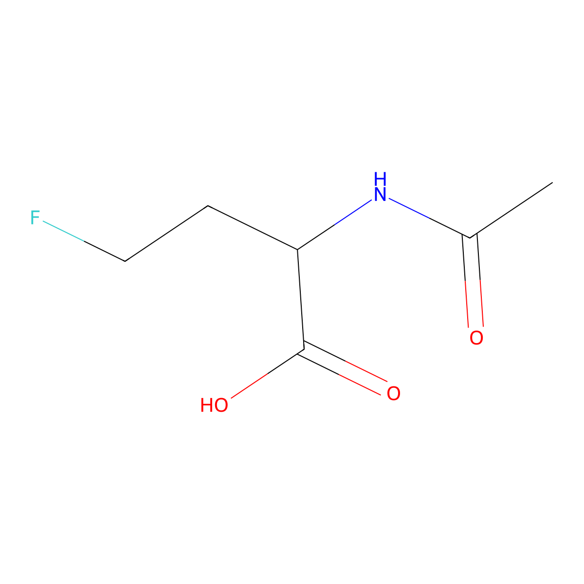2-Acetamido-4-fluorobutanoic acid molecular structure, CAS 1516738-19-4