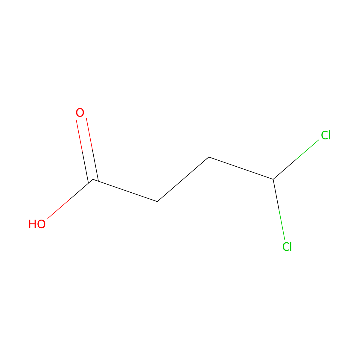 4,4-Dichlorobutanoic acid molecular structure, CAS 151675-58-0