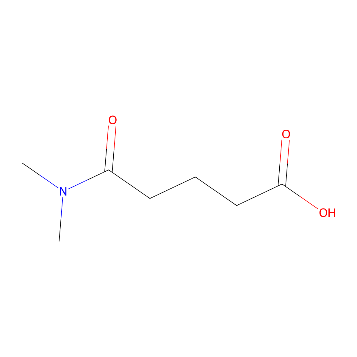 4-(Dimethylcarbamoyl)butanoic acid molecular structure, CAS 151675-59-1