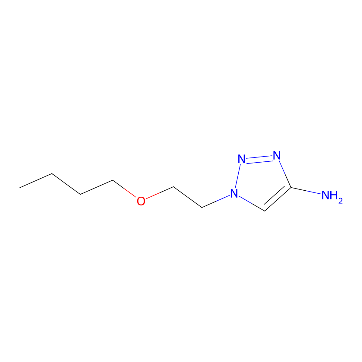 1-(2-Butoxyethyl)-1h-1,2,3-triazol-4-amine molecular structure, CAS 1516763-16-8