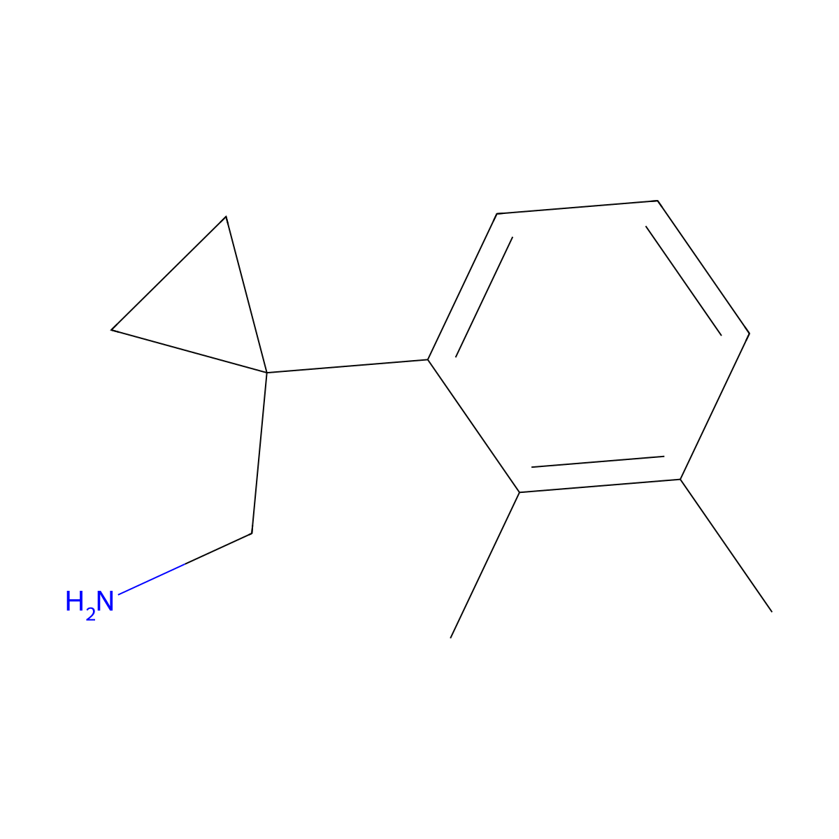[1-(2,3-Dimethylphenyl)cyclopropyl]methanamine molecular structure, CAS 1516777-17-5