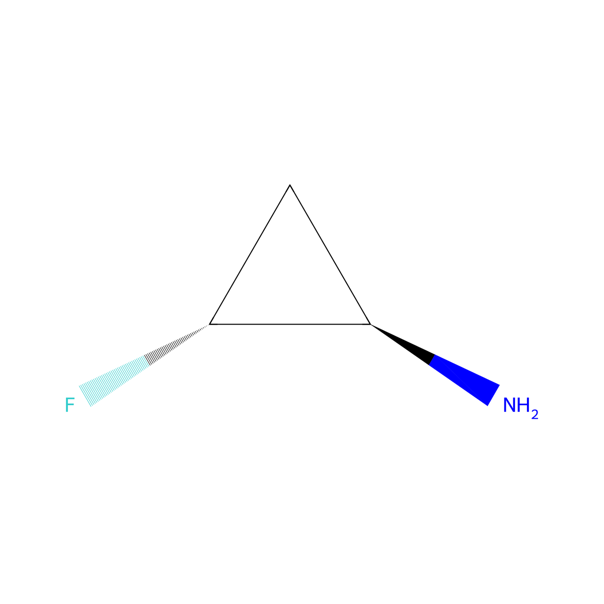 (1R,2R)-2-fluorocyclopropan-1-amine molecular structure, CAS 151679-93-5