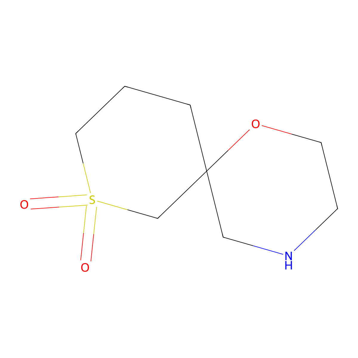 1-Oxa-8lambda6-thia-4-azaspiro[5.5]undecane-8,8-dione molecular structure, CAS 1516792-56-5