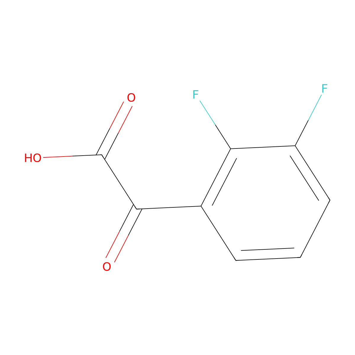 2-(2,3-Difluorophenyl)-2-oxoacetic acid molecular structure, CAS 1516831-84-7