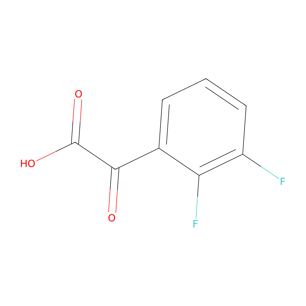 2-(2,3-Difluorophenyl)-2-oxoacetic acid molecular structure, CAS 1516831-84-7