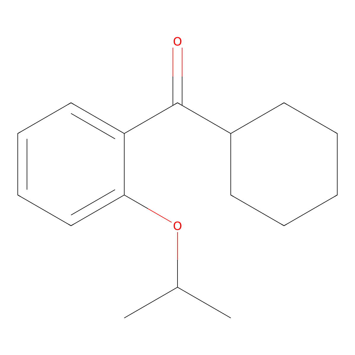 Cyclohexyl(2-isopropoxyphenyl)methanone molecular structure, CAS 1516835-70-3