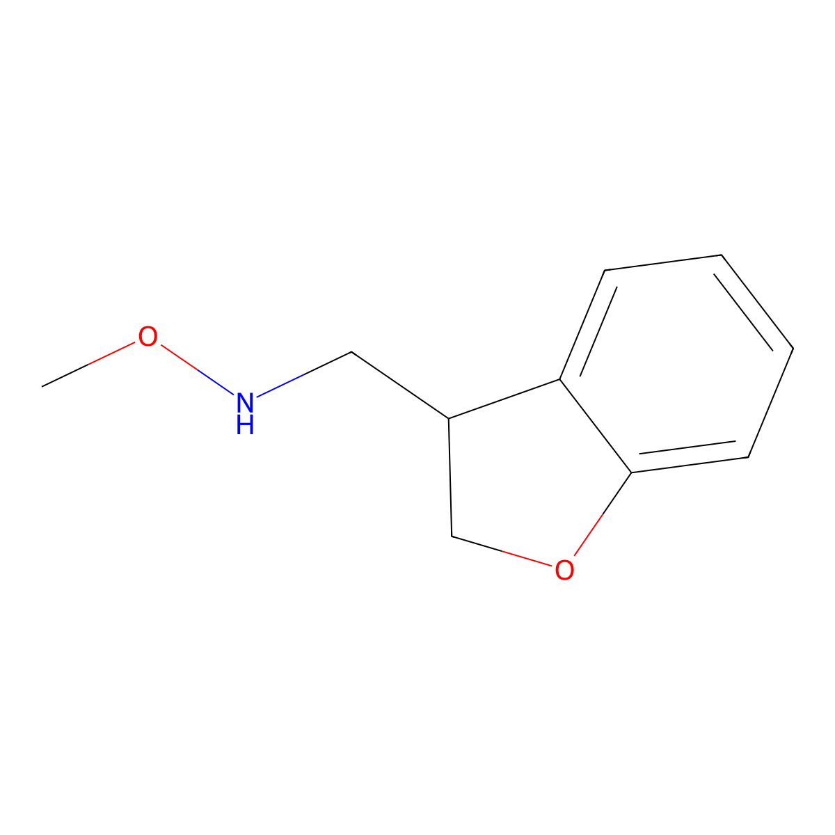 [(2,3-Dihydro-1-benzofuran-3-yl)methyl](methoxy)amine molecular structure, CAS 1516910-62-5
