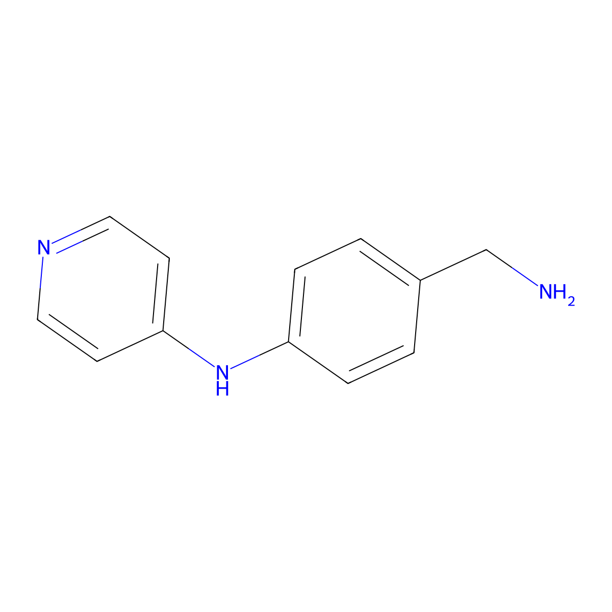 N-[4-(Aminomethyl)phenyl]pyridin-4-amine molecular structure, CAS 1516987-57-7