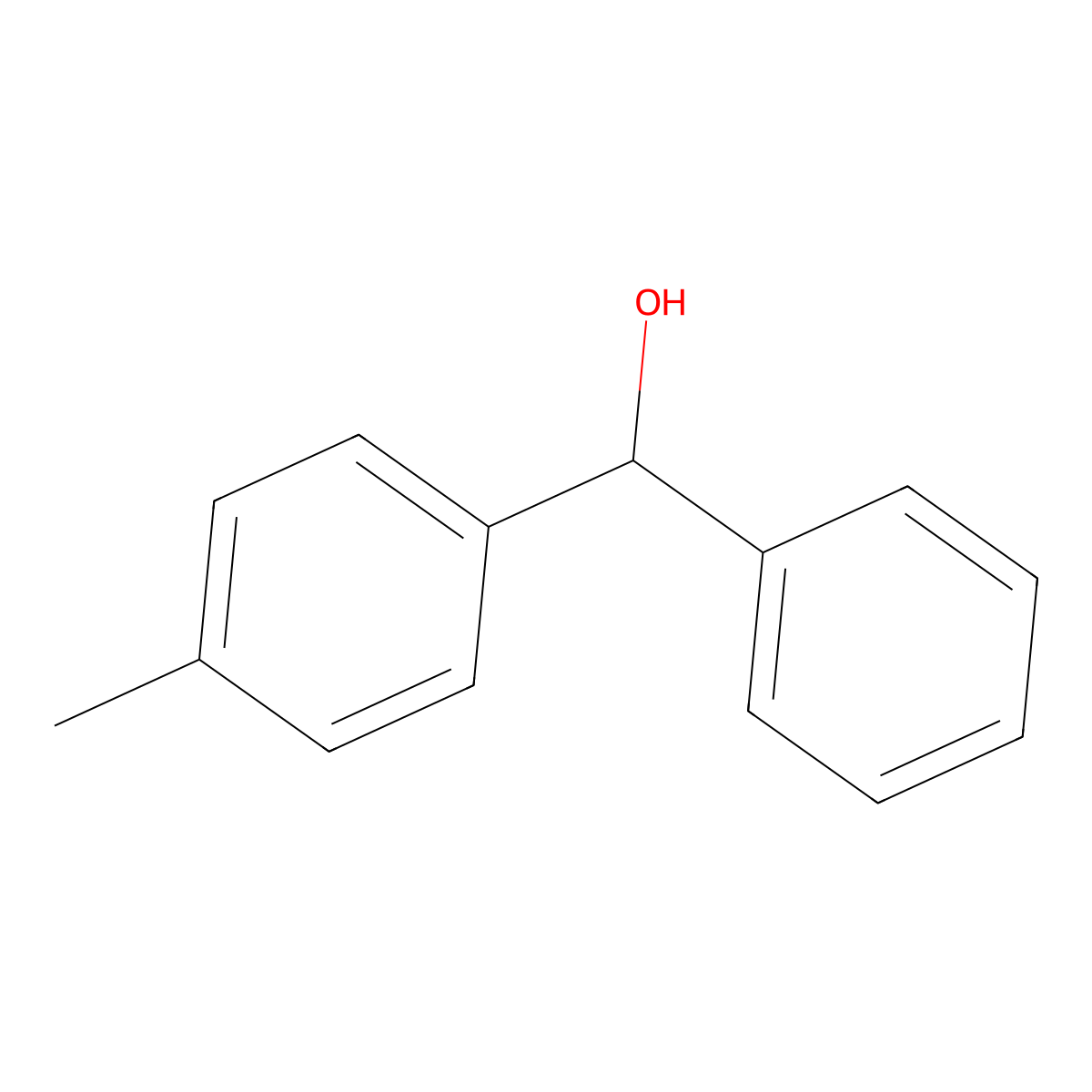 4-Methylbenzhydrol molecular structure, CAS 1517-63-1