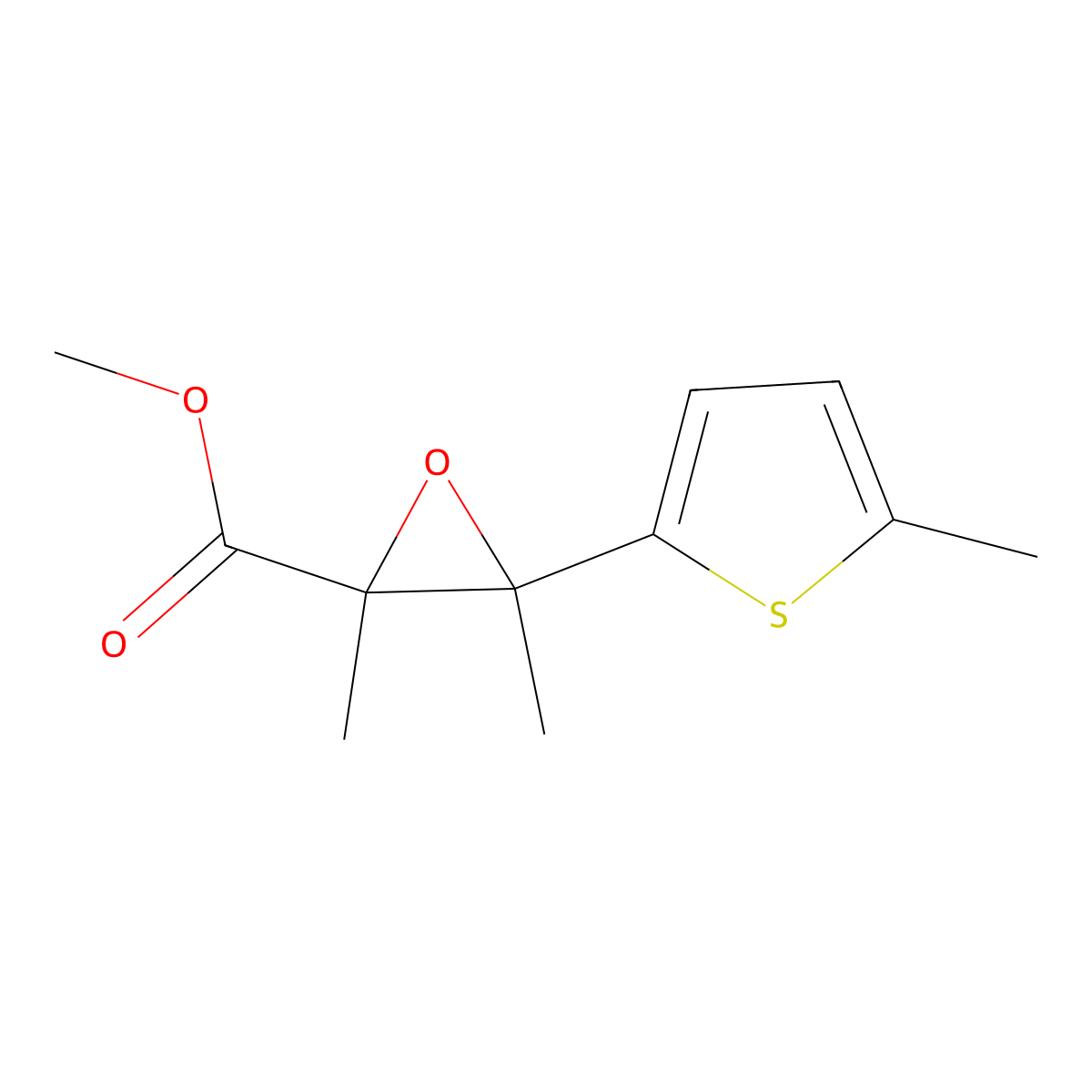Methyl 2,3-dimethyl-3-(5-methylthiophen-2-yl)oxirane-2-carboxylate molecular structure, CAS 1517024-28-0