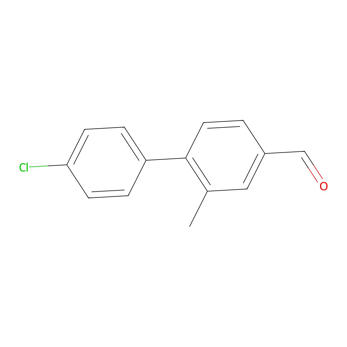 4'-Chloro-2-methyl-[1,1'-biphenyl]-4-carbaldehyde molecular structure, CAS 1517027-86-9