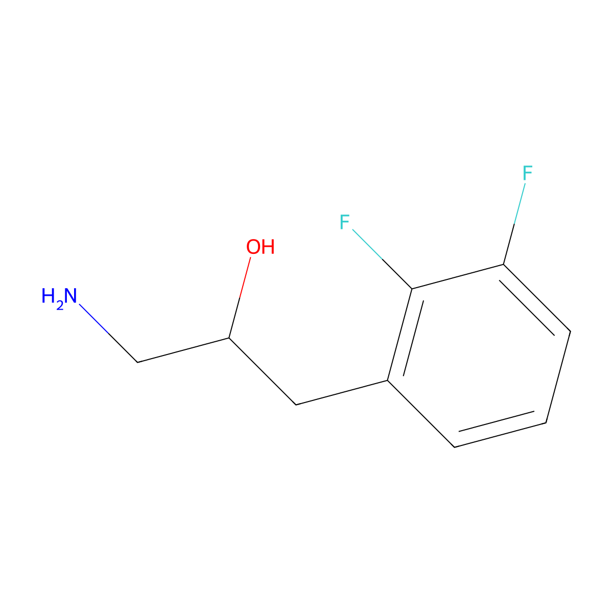 1-Amino-3-(2,3-difluorophenyl)propan-2-ol molecular structure, CAS 1517037-27-2
