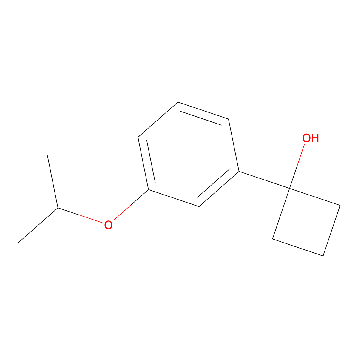 1-(3-Isopropoxyphenyl)cyclobutanol molecular structure, CAS 1517055-97-8