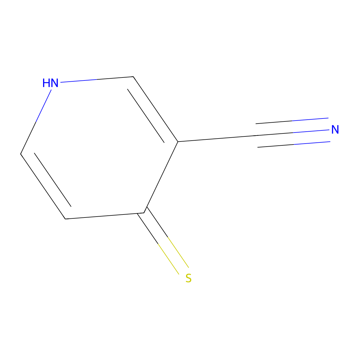 4-Sulfanylpyridine-3-carbonitrile molecular structure, CAS 1517075-92-1