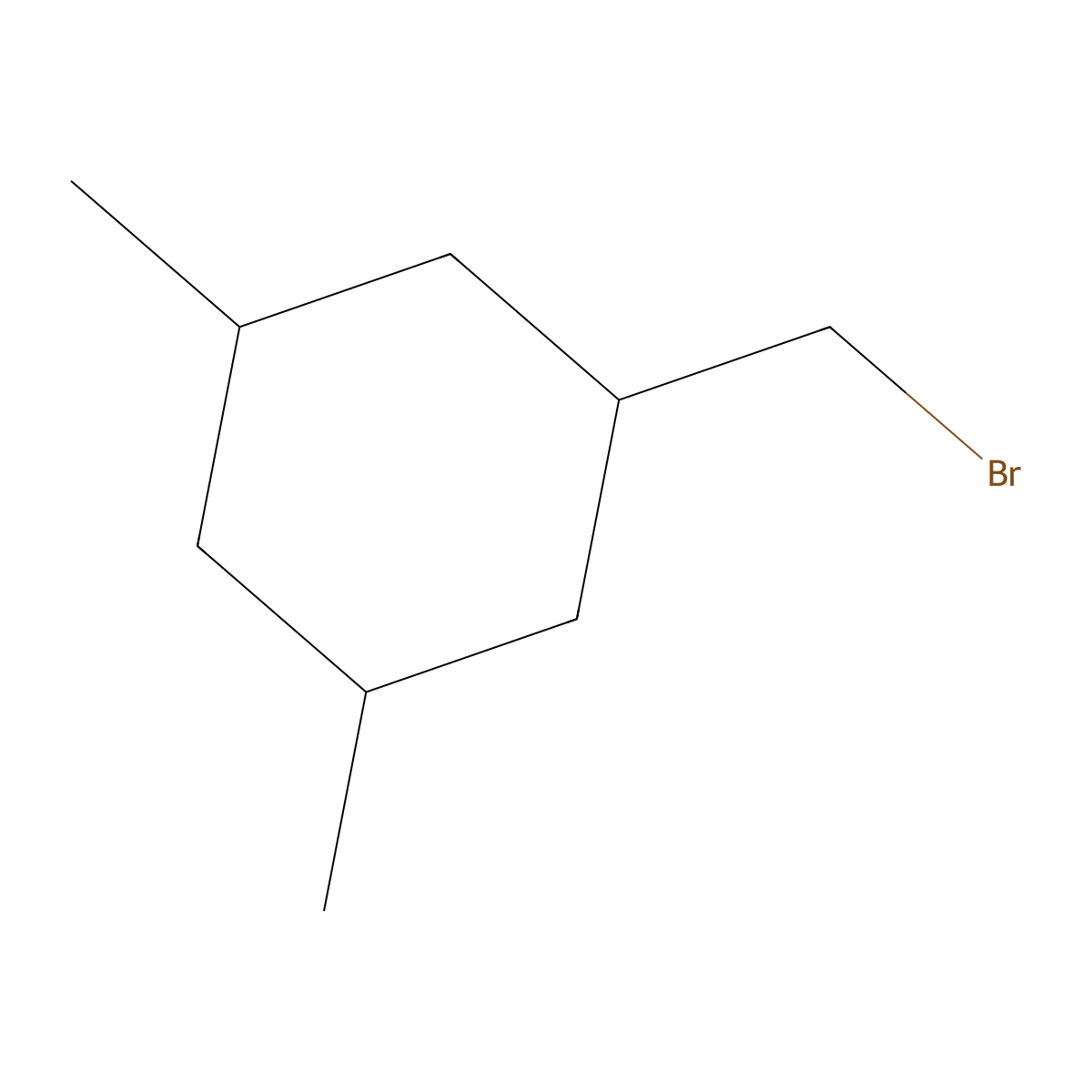 1-(Bromomethyl)-3,5-dimethylcyclohexane molecular structure, CAS 1517080-16-8