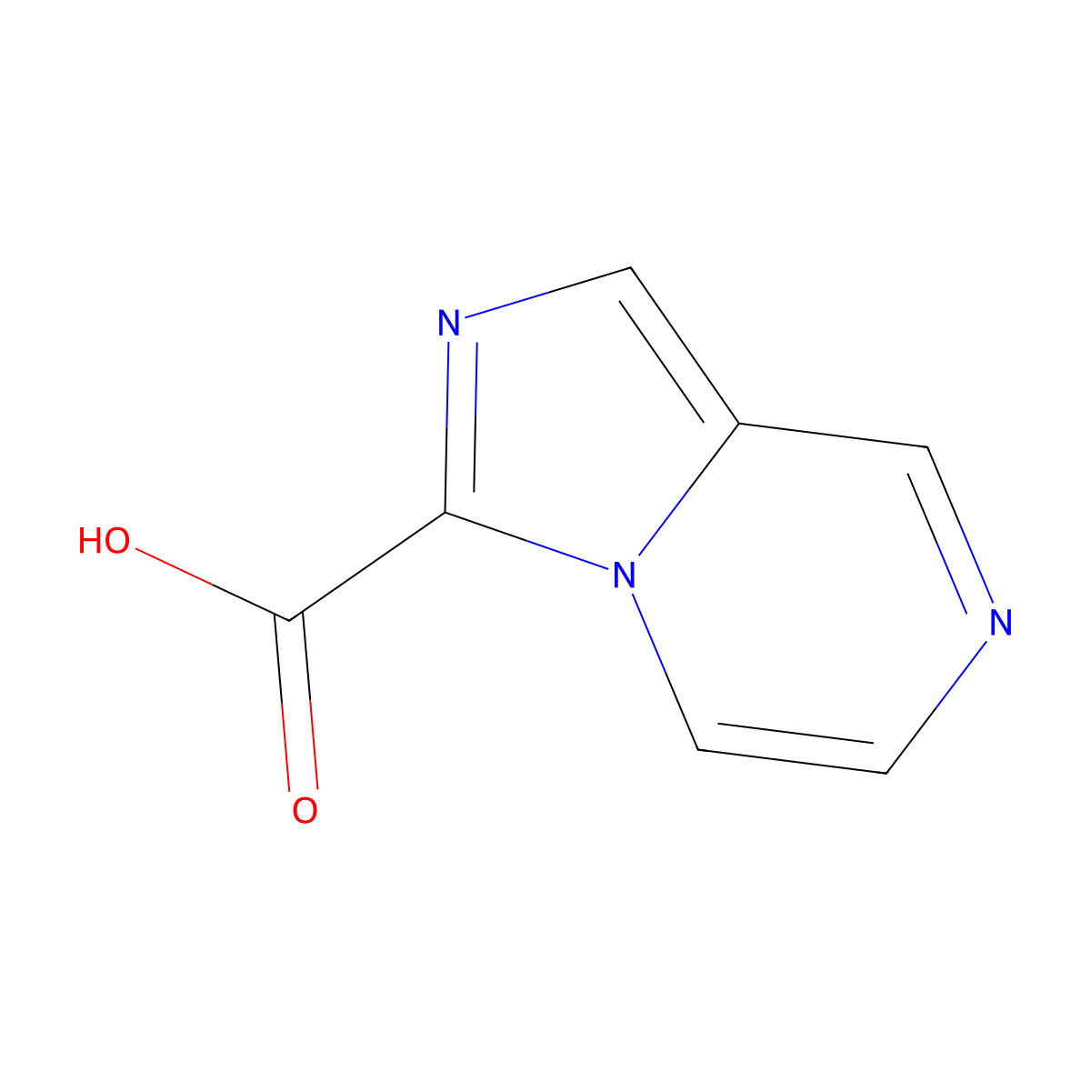 Imidazo[1,5-a]pyrazine-3-carboxylic acid molecular structure, CAS 1517097-34-5