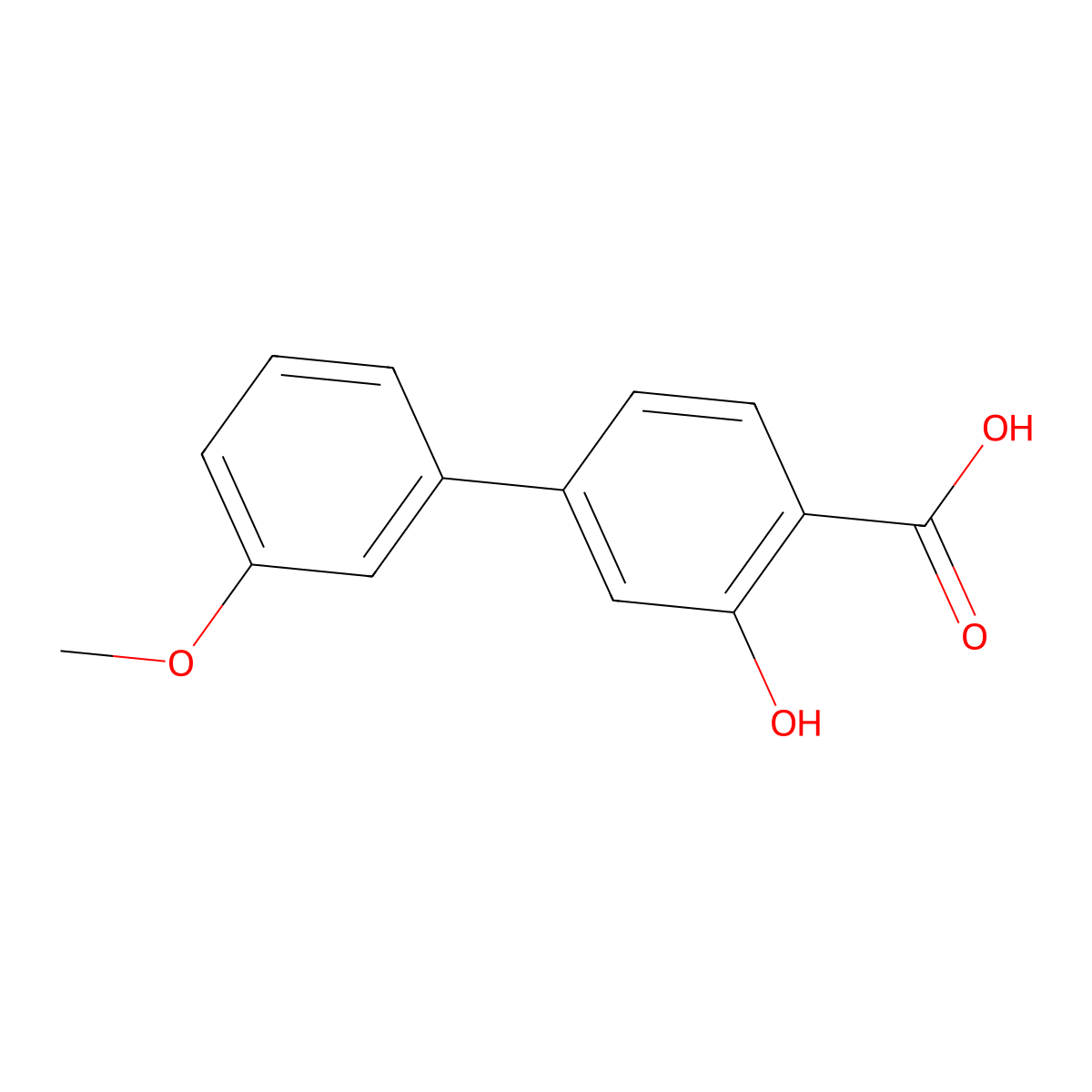 2-Hydroxy-4-(3-methoxyphenyl)benzoic acid molecular structure, CAS 15171-97-8