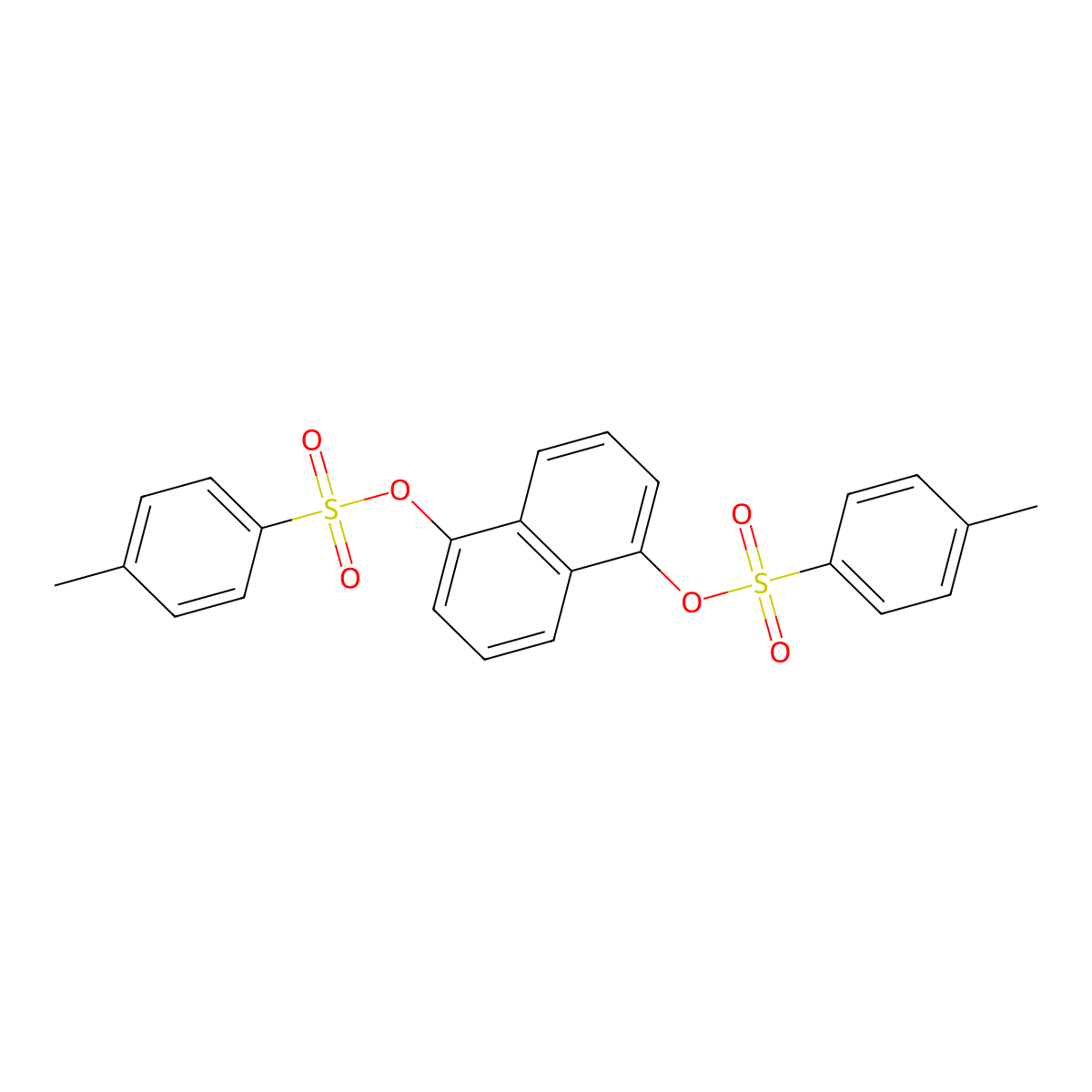 5-{[(4-Methylphenyl)sulfonyl]oxy}-1-naphthyl 4-methylbenzenesulfonate molecular structure, CAS 151710-15-5