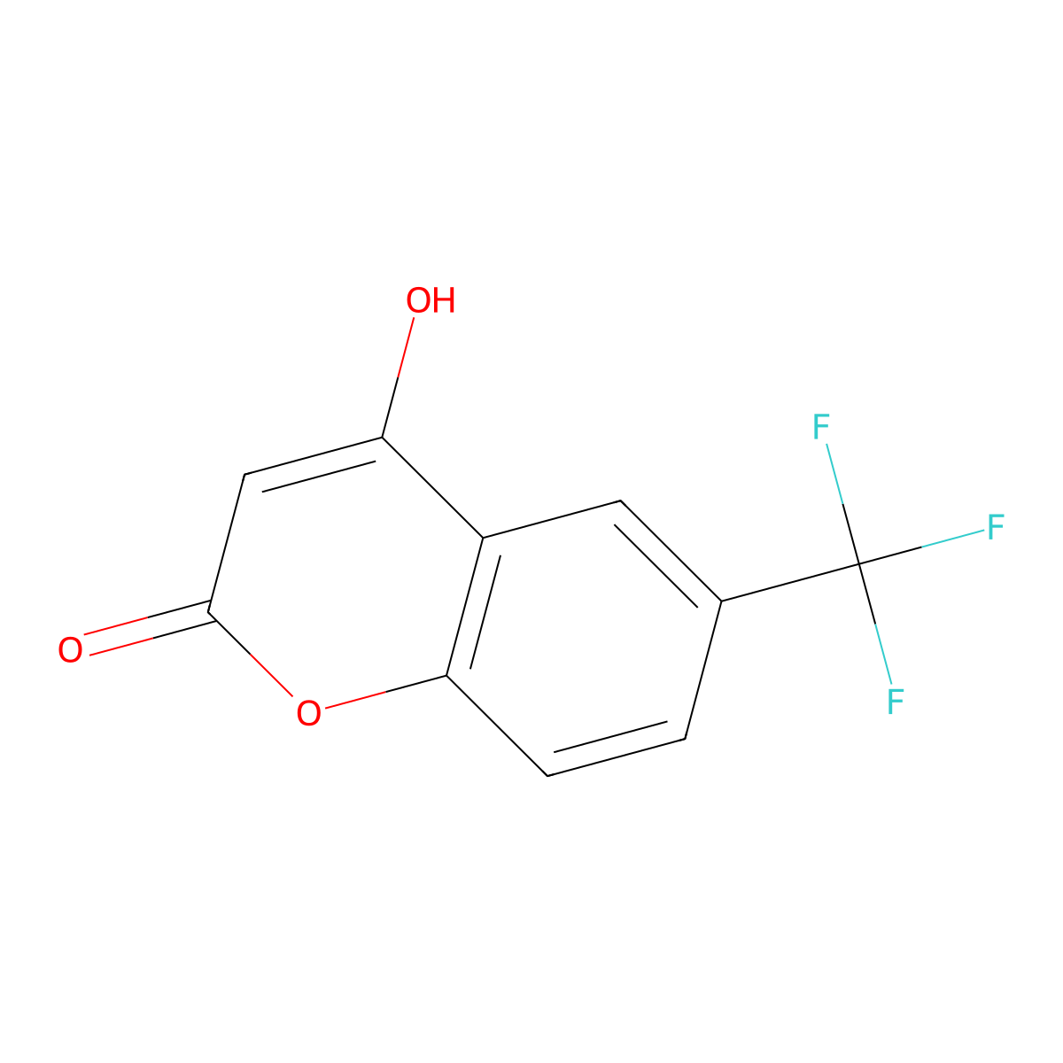 4-Hydroxy-6-(trifluoromethyl)-2H-chromen-2-one molecular structure, CAS 1517131-31-5