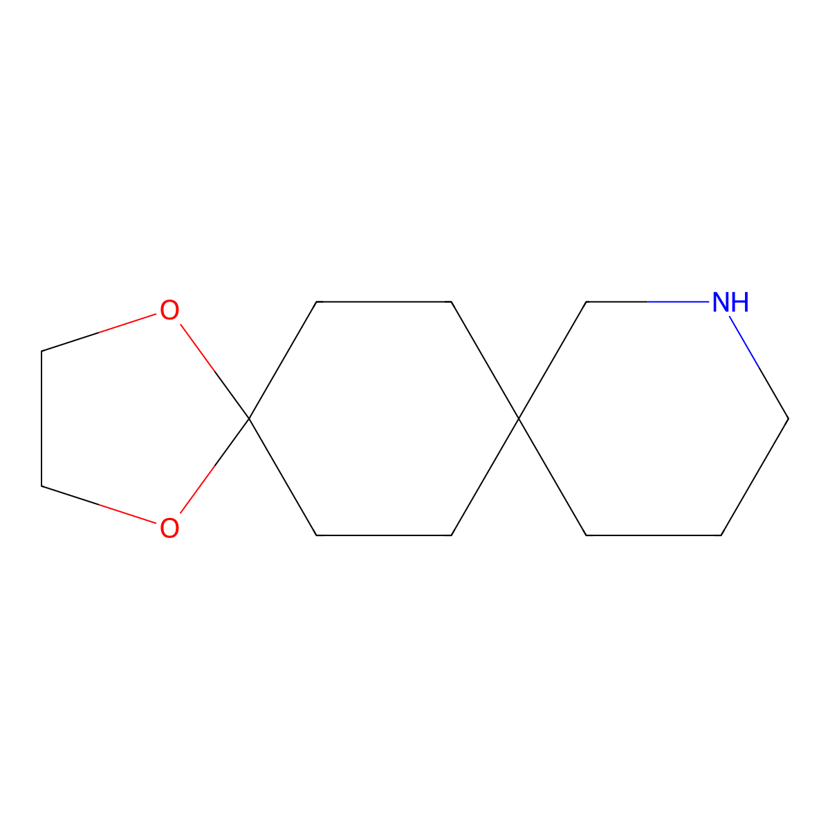 1,4-Dioxa-10-azadispiro[4.2.58.25]pentadecane molecular structure, CAS 1517176-11-2