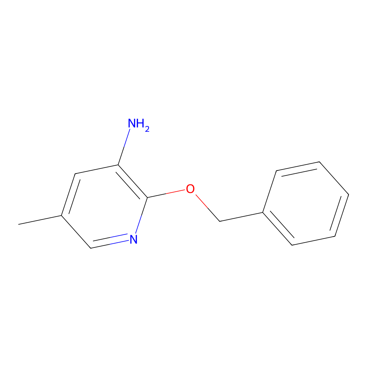 2-(Benzyloxy)-5-methylpyridin-3-amine molecular structure, CAS 1517179-81-5