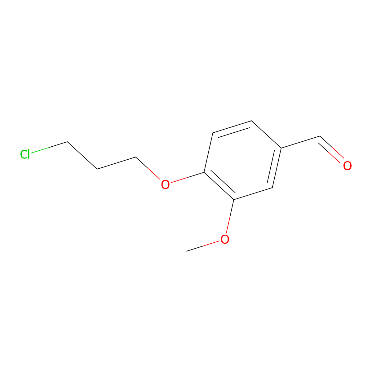 4-(3-Chloropropoxy)-M-anisaldehyde molecular structure, CAS 151719-92-5