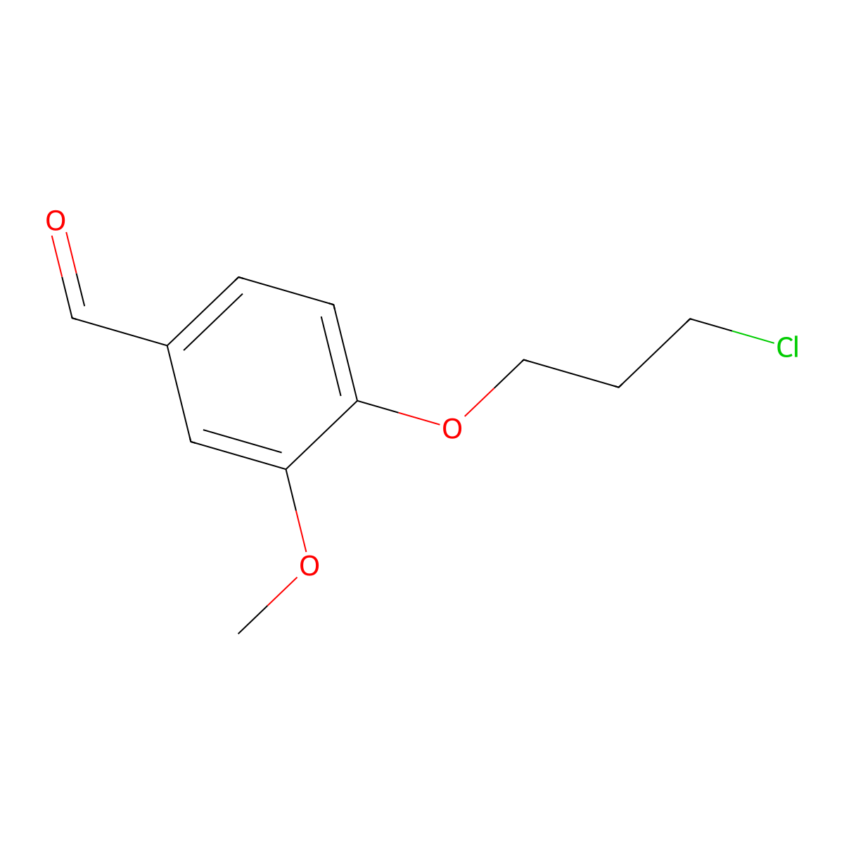 4-(3-Chloropropoxy)-M-anisaldehyde molecular structure, CAS 151719-92-5