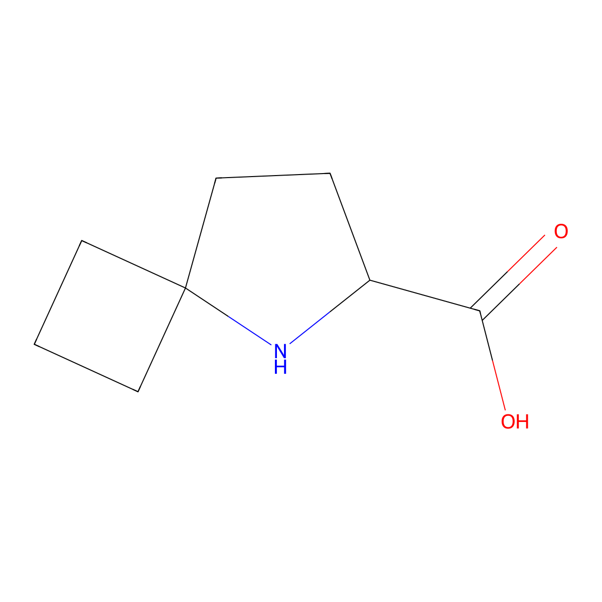 5-Azaspiro[3.4]octane-6-carboxylic acid molecular structure, CAS 1517190-53-2