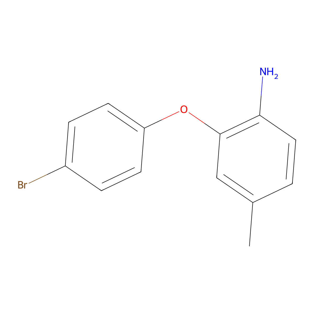 2-(4-Bromophenoxy)-4-methylaniline molecular structure, CAS 1517196-18-7