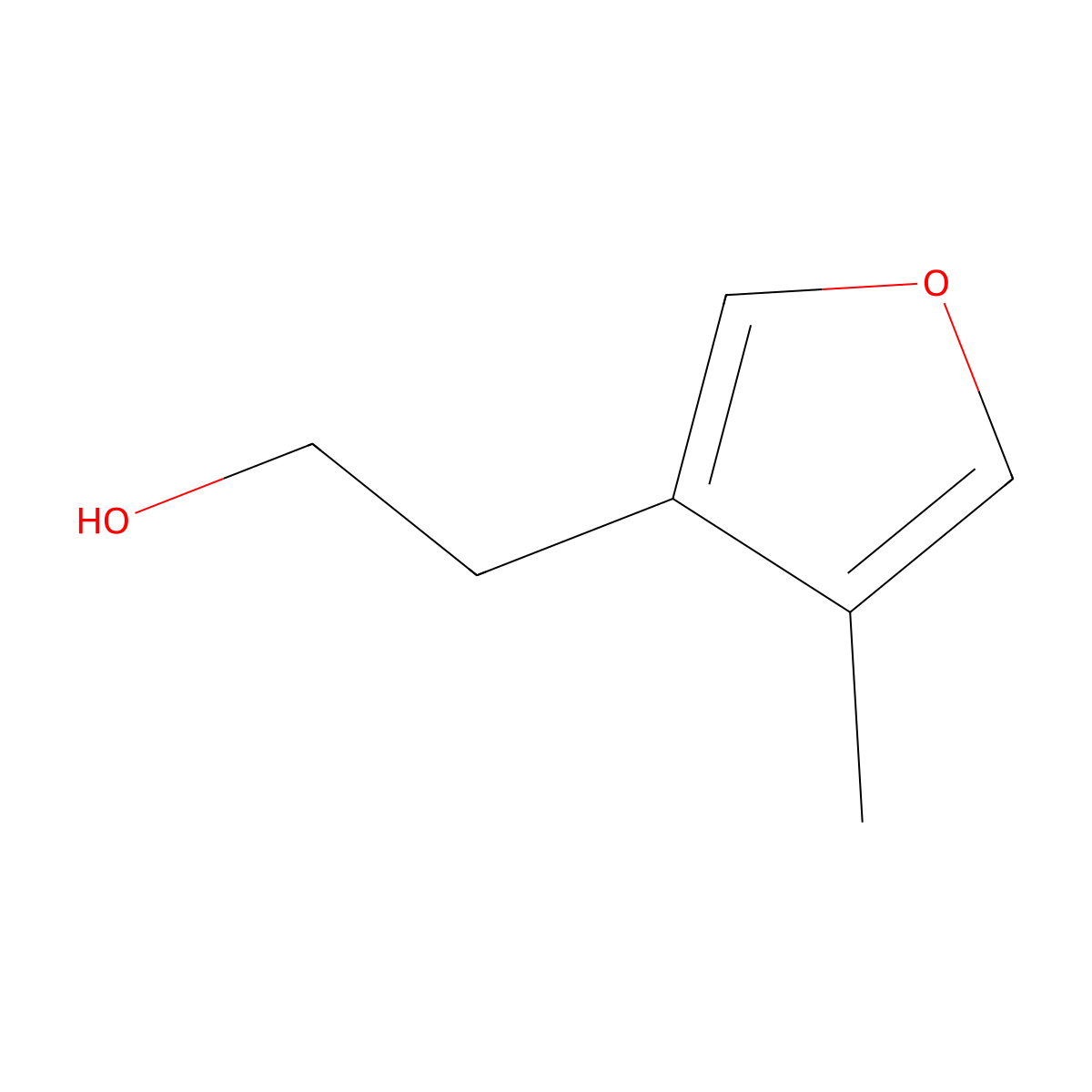 2-(4-Methylfuran-3-yl)ethan-1-ol molecular structure, CAS 1517201-53-4