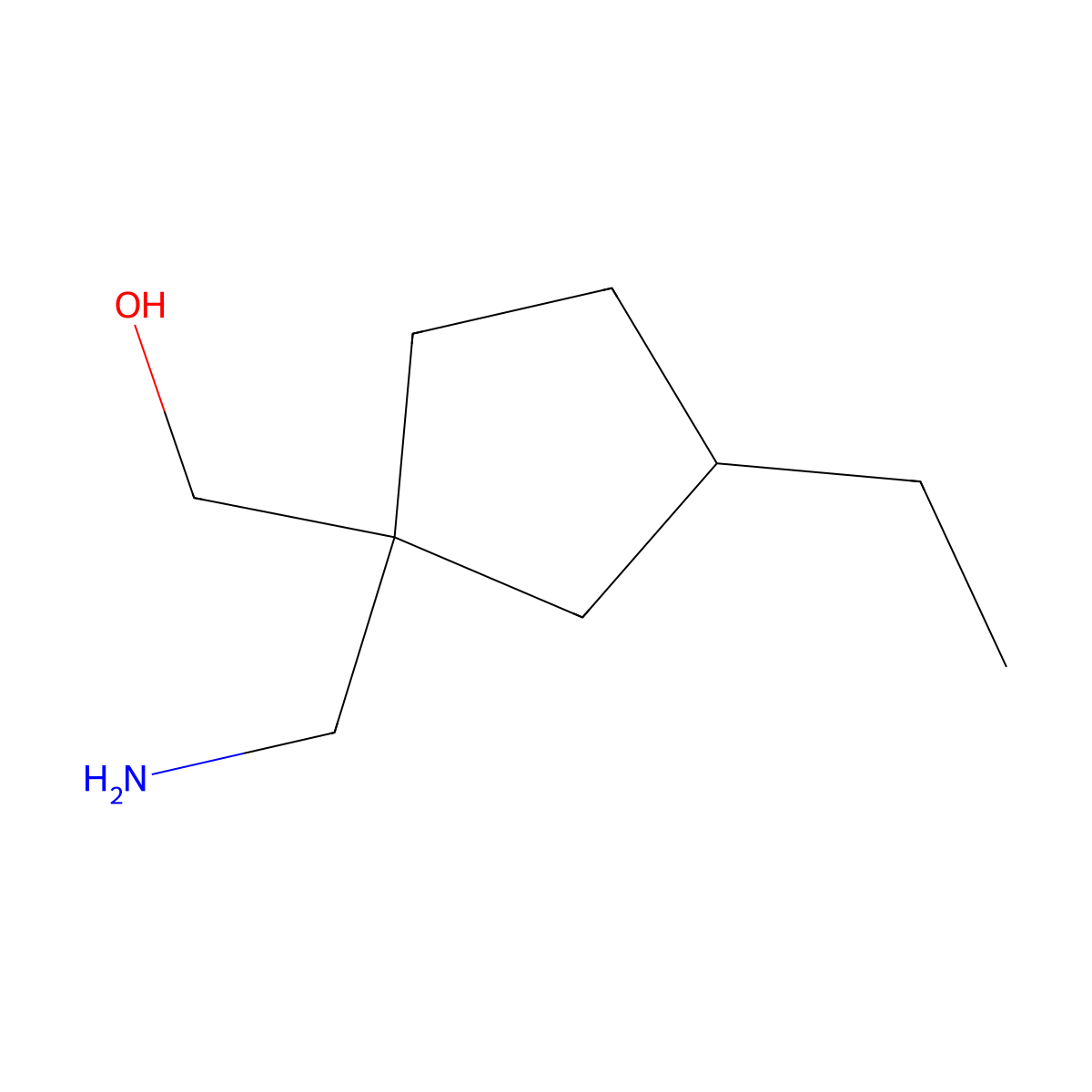 [1-(Aminomethyl)-3-ethylcyclopentyl]methanol molecular structure, CAS 1517202-00-4