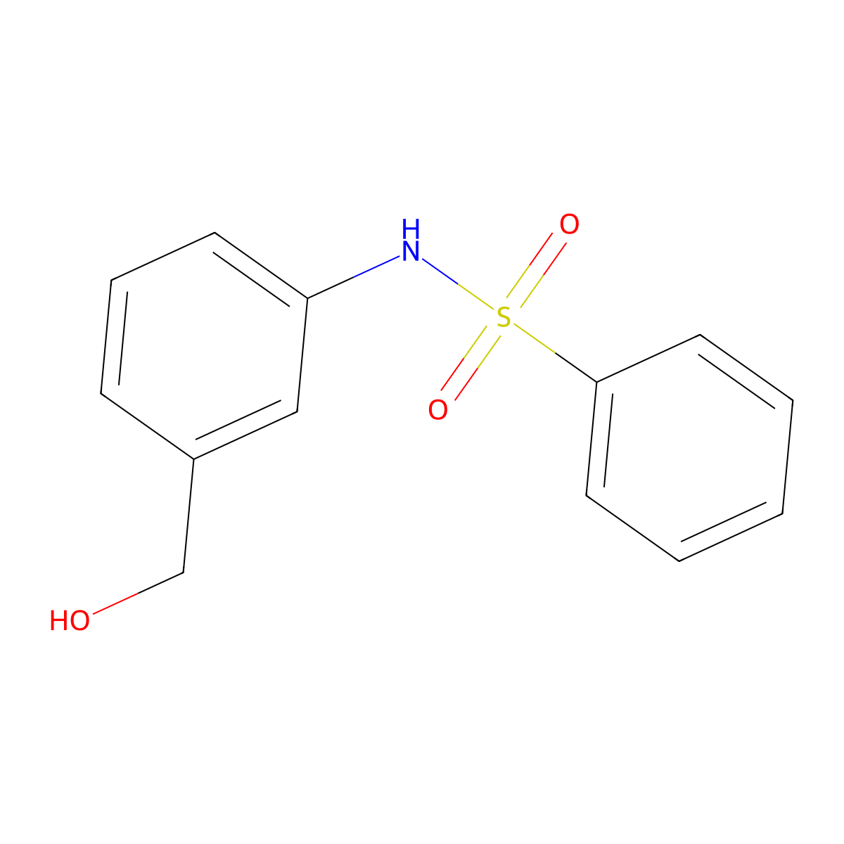 N-(3-(hydroxymethyl)phenyl)benzenesulfonamide molecular structure, CAS 151721-34-5
