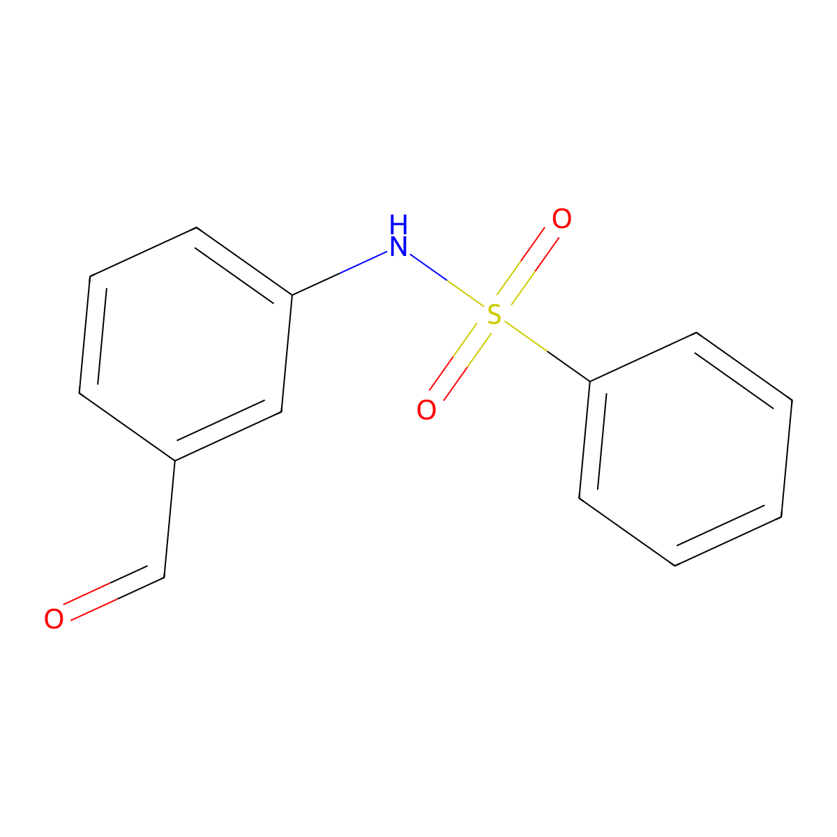 N-(3-formylphenyl)benzenesulfonamide molecular structure, CAS 151721-35-6