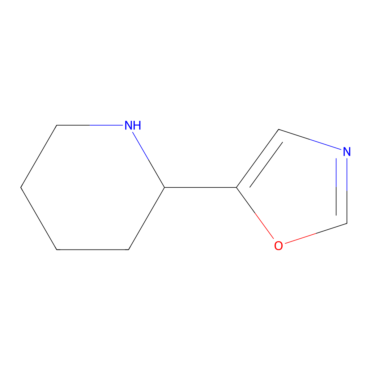 5-(Piperidin-2-yl)oxazole molecular structure, CAS 1517226-04-8