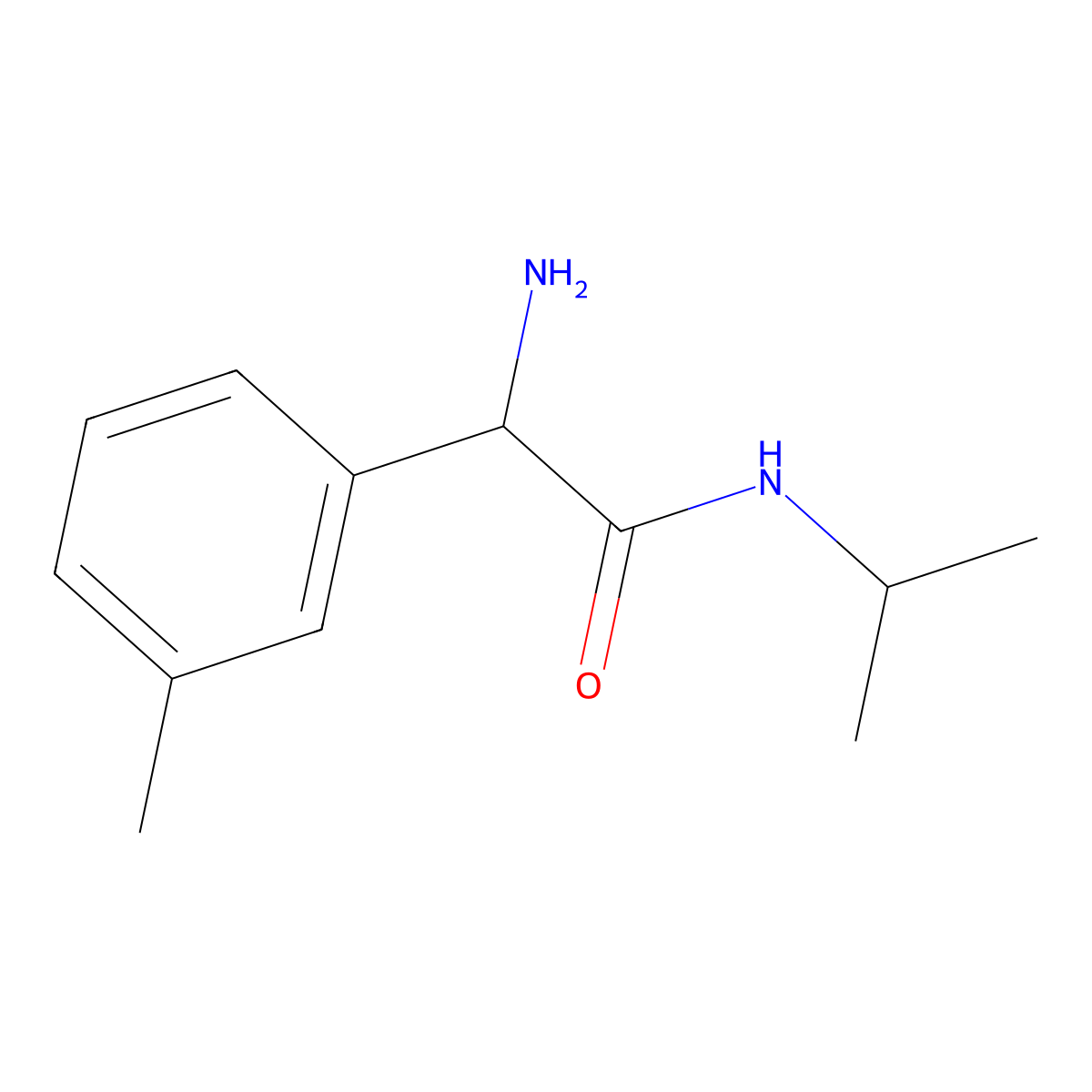 2-Amino-2-(3-methylphenyl)-N-(propan-2-YL)acetamide molecular structure, CAS 1517243-65-0