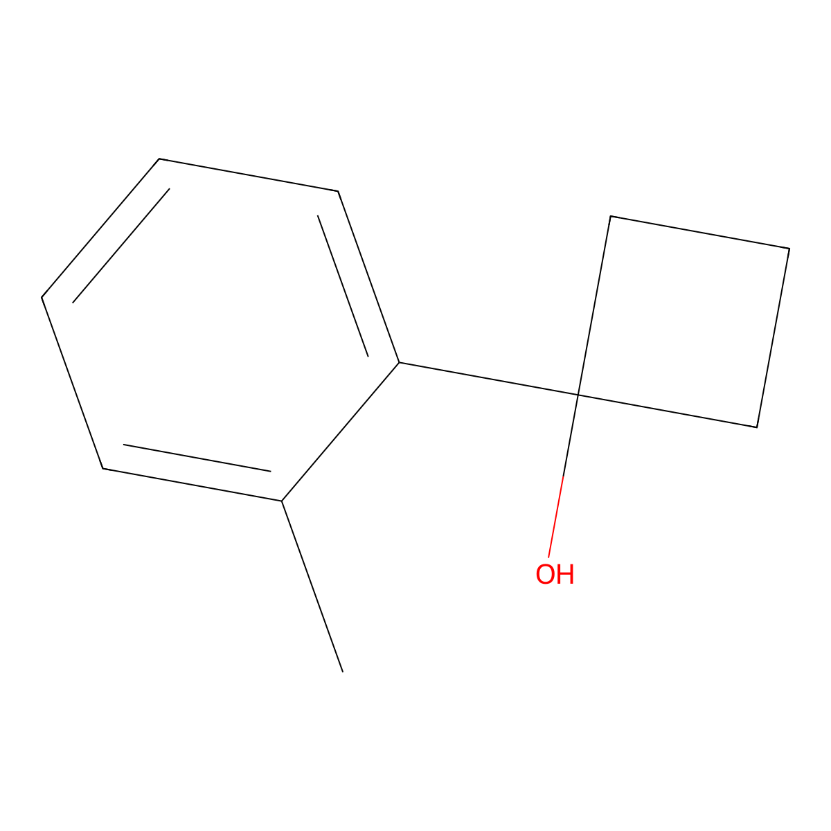 1-(o-Tolyl)cyclobutanol molecular structure, CAS 1517246-70-6