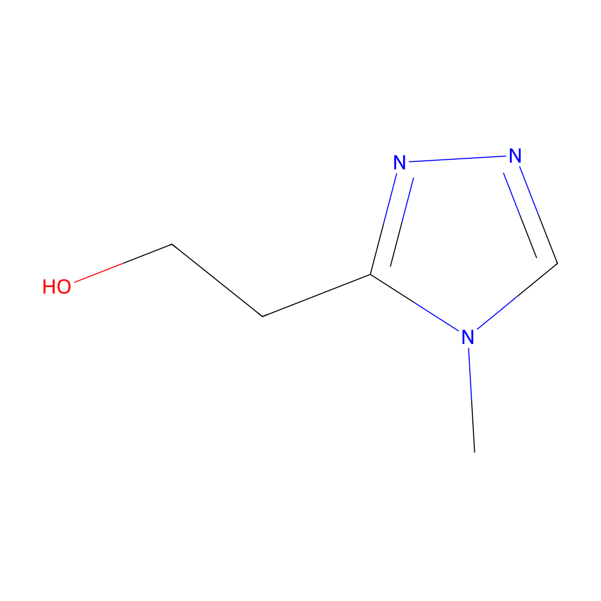 2-(4-methyl-4H-1,2,4-triazol-3-yl)ethan-1-ol molecular structure, CAS 1517255-85-4