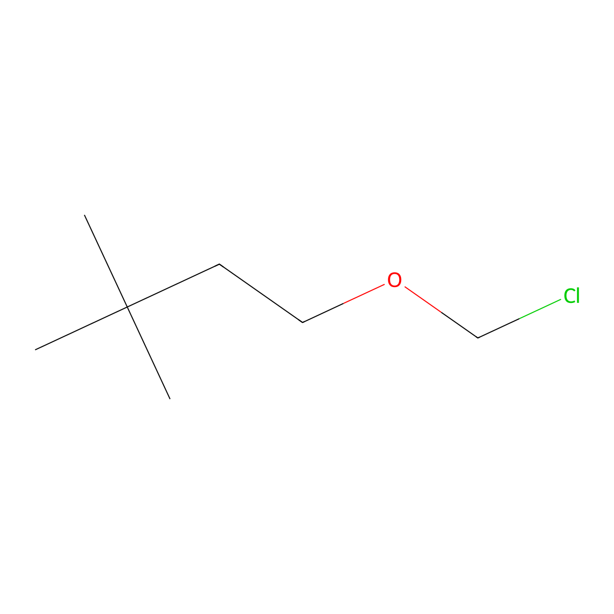 1-(Chloromethoxy)-3,3-dimethylbutane molecular structure, CAS 1517277-79-0