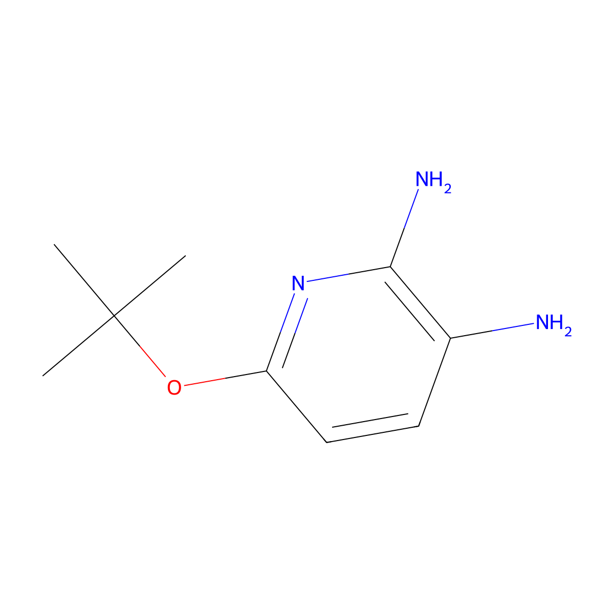 6-(Tert-butoxy)pyridine-2,3-diamine molecular structure, CAS 1517309-59-9