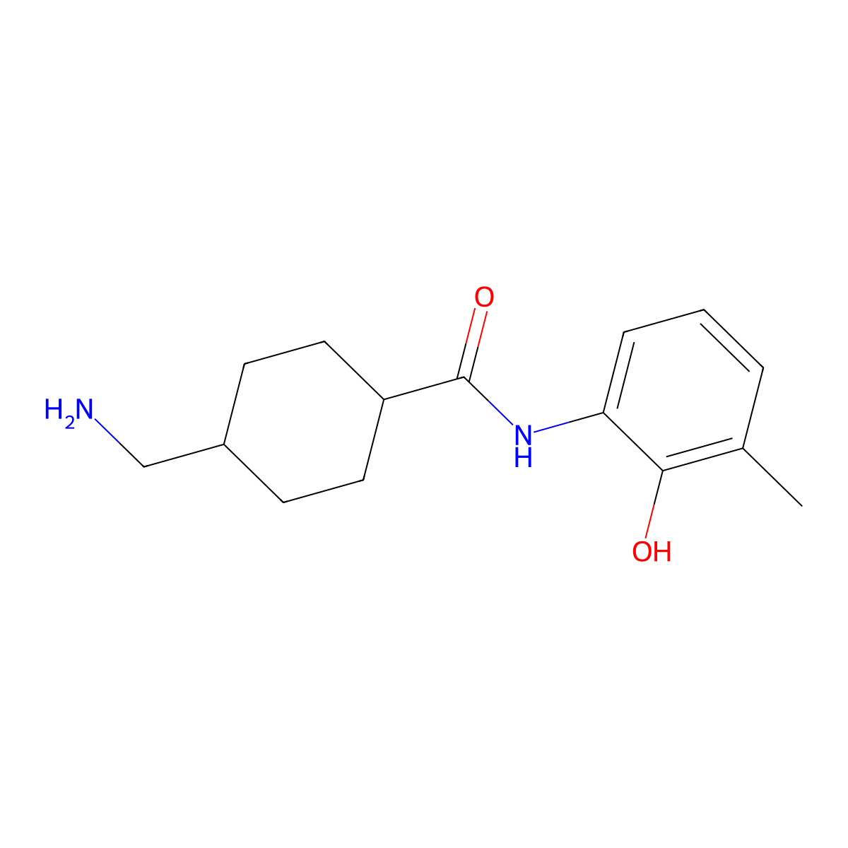 4-(Aminomethyl)-N-(2-hydroxy-3-methylphenyl)cyclohexane-1-carboxamide molecular structure, CAS 1517316-08-3