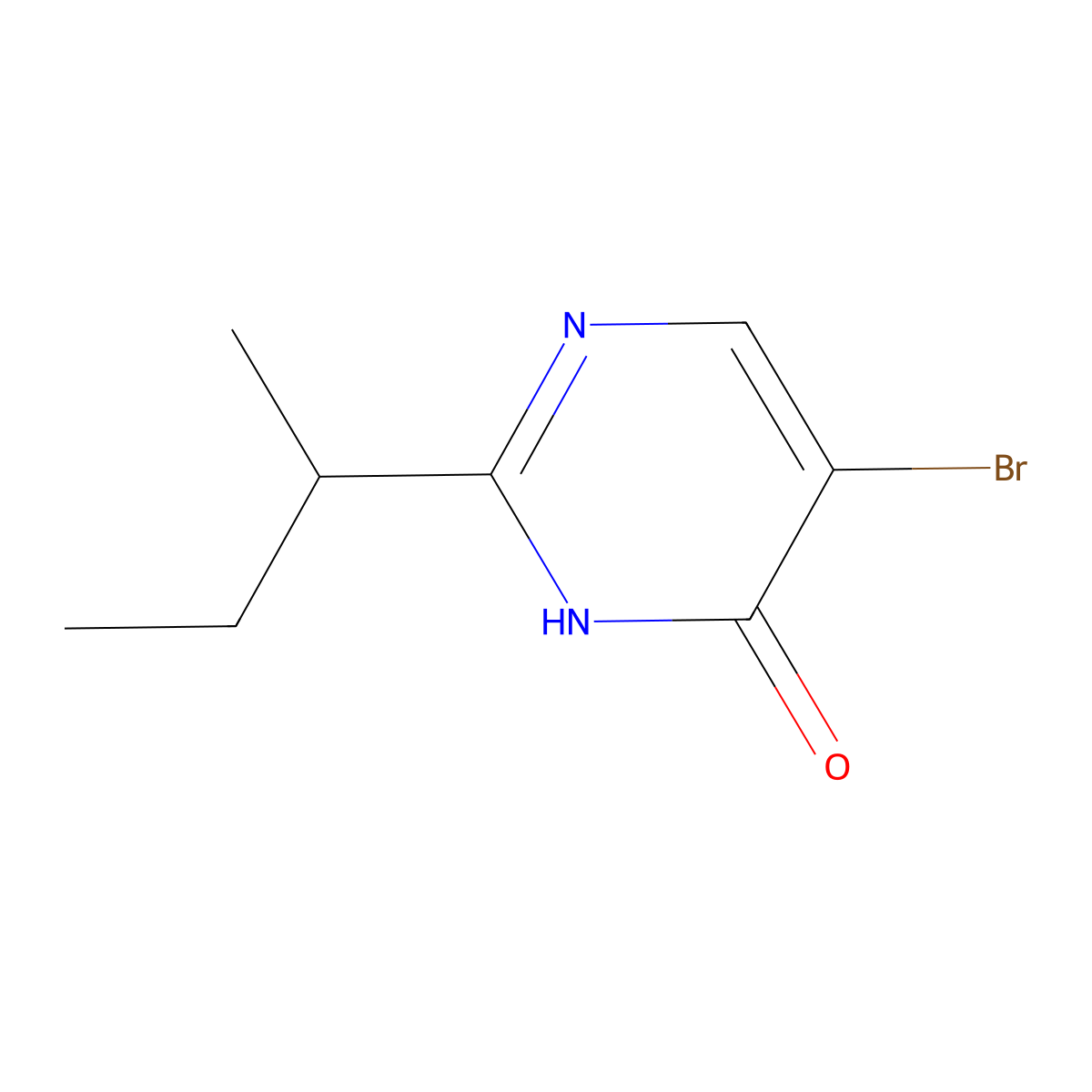 5-Bromo-2-(butan-2-yl)-3,4-dihydropyrimidin-4-one molecular structure, CAS 1517357-08-2