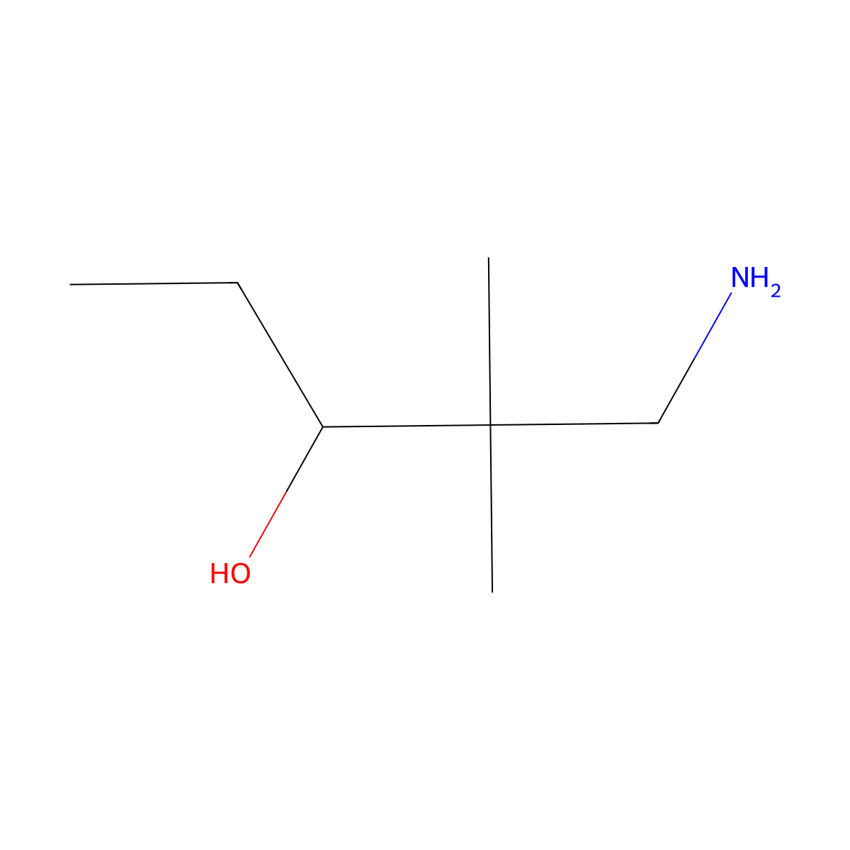 1-Amino-2,2-dimethylpentan-3-ol molecular structure, CAS 1517359-63-5